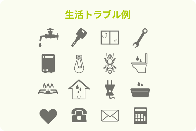 生活トラブル例